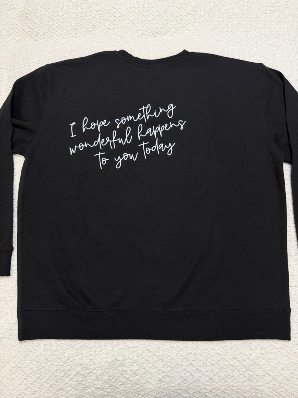 I Hope Something Wonderful Heart Crewneck Long Sleeve Sweatshirt Women’s Size XL